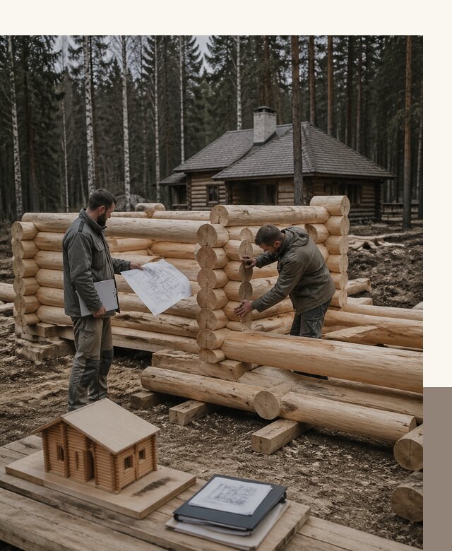 Проектирование и строительство домов из бревна в Сегеже